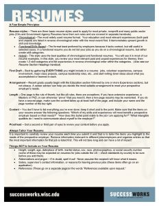 An image showing the first page of the "How To Write a Resume" PDF. Clicking on the image or the link below opens the PDF.